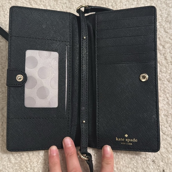 Pre owned Black Kate Spade Wallet Purse - Picture 2 of 4